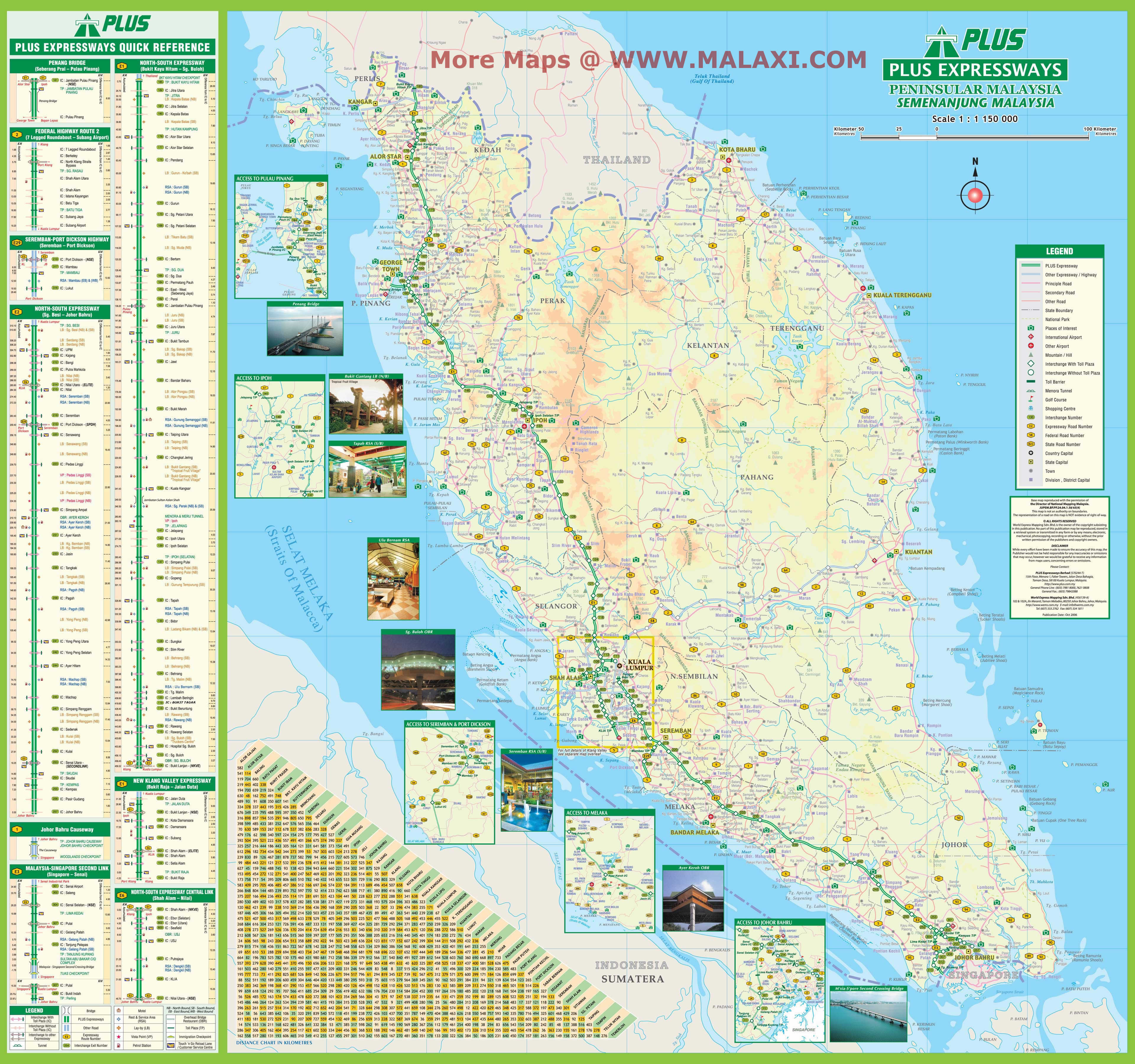 Plus Expressways map 