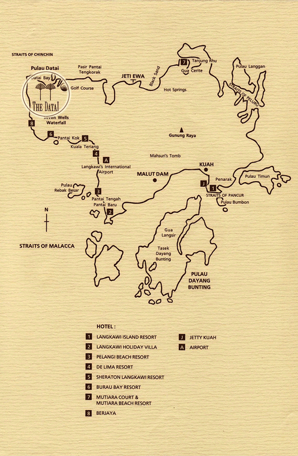 The Datai Langkawi Resort Map