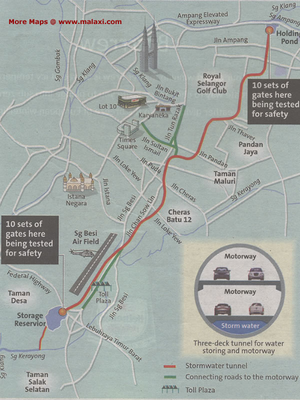 Kelana Jaya LRT Route map