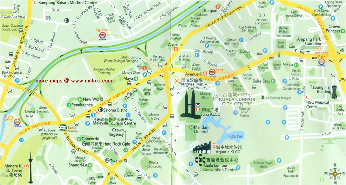 Jalan Ampang location map peta
