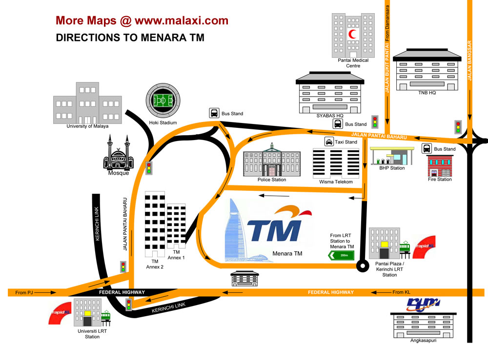 Menara TM map