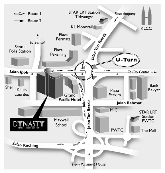 Jalan Tun Razak location map
