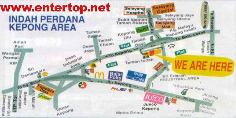 Kepong location map