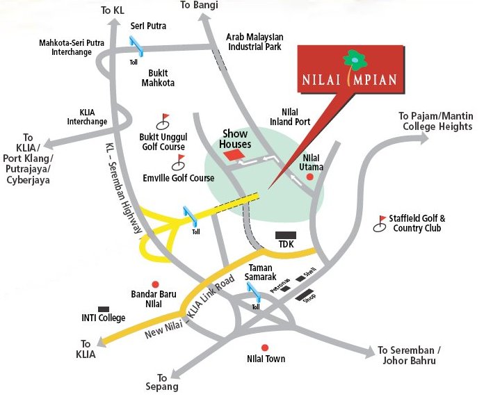 Nilai Impian Map location map
