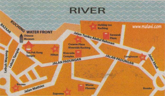 Padungan Road Location map location map