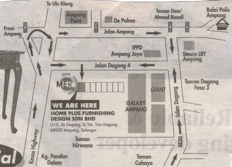 Map of Ampang location map