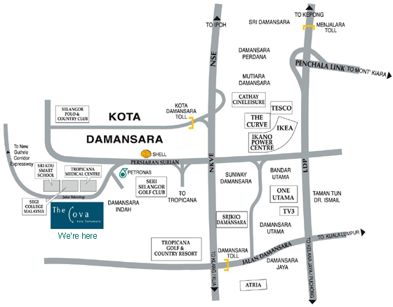 Kota Damansara map