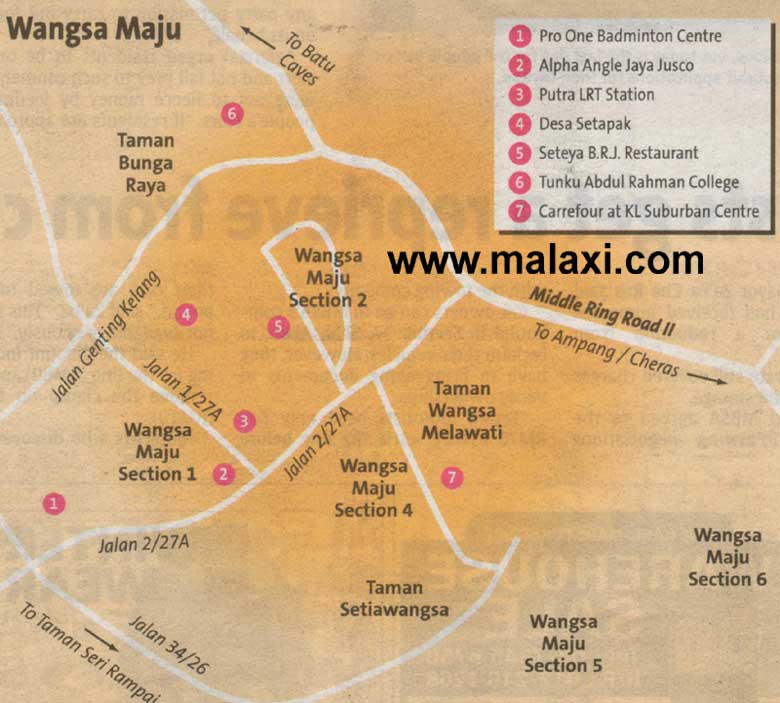 Wangsa Maju Location map location map