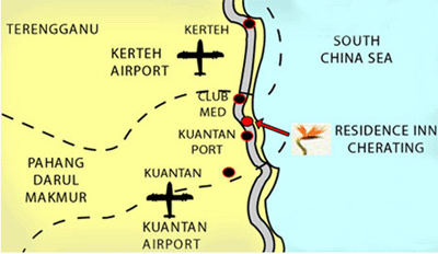 Cherating Map