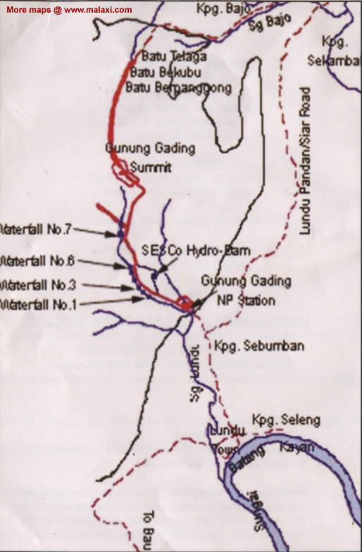 gunung Gading map