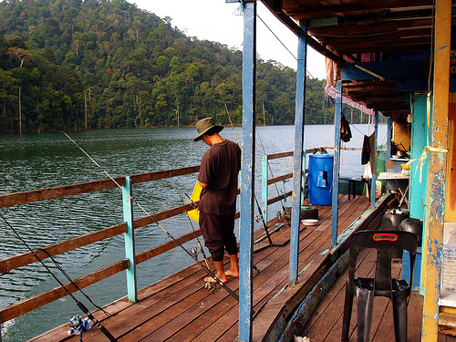 Fishing at Kenyir Lake