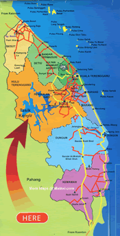 Kenyir Lake map